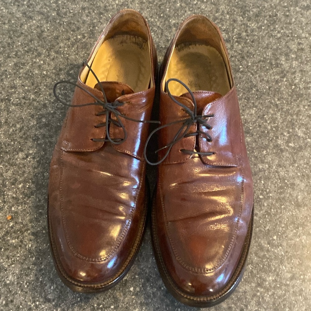 Johnston & Murphy Men’s Leather Dress Shoe Size 10M GUC Made in Italy